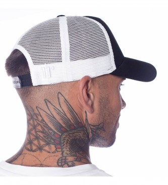 11 Degrees Cappellino trucker nero con visiera e logo