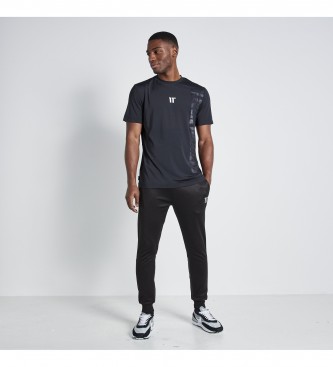 11 Degrees Spodnie jogger z logo czarne
