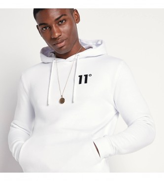 11 Degrees White hooded sweatshirt