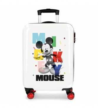 Joumma Bags Mickey's Party kuffert hvid, rd -38x55x20cm