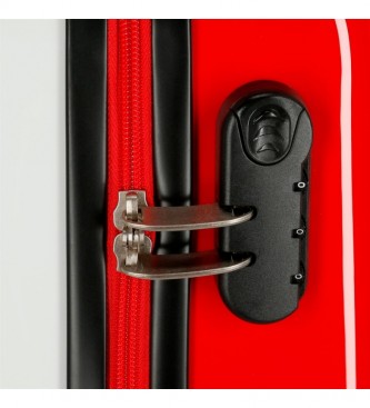 Joumma Bags Mickey's Party Suitcase Branco, Vermelho -38x55x20cm