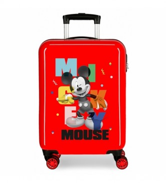 Joumma Bags Czerwona walizka kabinowa Mickey's Party -38x55x20cm