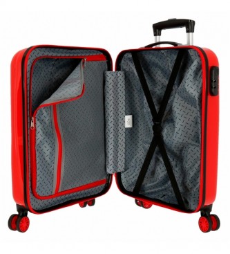 Joumma Bags Valise de cabine Mickey's Party rouge -38x55x20cm