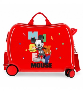 Joumma Bags Mickey's Party Suitcase Vermelho -38x50x20cm