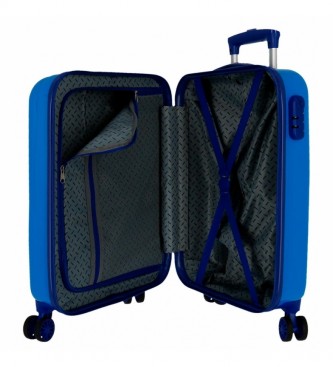 Joumma Bags Cabin size Cars Champ rigid suitcase -38x55x20cm- blue