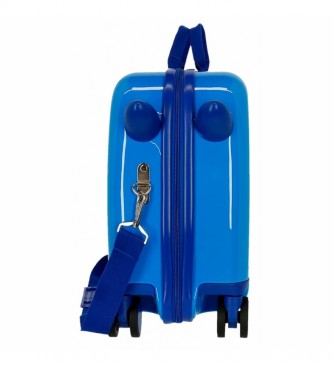 Joumma Bags Valigia per bambini 2 ruote multidirezionali Cars Champ blu -38x50x20cm-