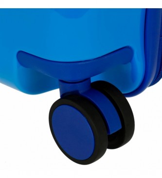 Joumma Bags Valise pour enfants 2 roues multidirectionnelles Cars Champ bleu -38x50x20cm