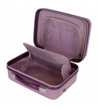 Joumma Bags ABS Toilet Bag Let's Travel Mickey New York Adaptable purple -29x21x15cm