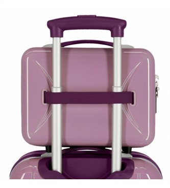 Joumma Bags ABS Toilettas Let's Travel Mickey New York Aanpasbaar paars -29x21x15cm