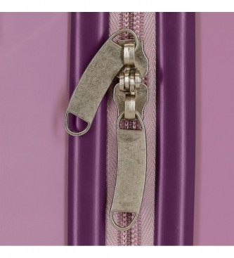 Joumma Bags ABS Toilettas Let's Travel Mickey & Minnie London Aanpasbaar paars -29x21x15cm