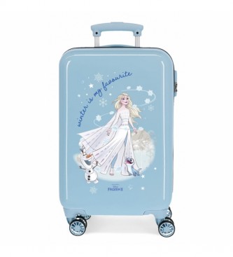 Joumma Bags Kabinengre Koffer Frozen Winter ist mein Favorit starr blau himmelblau -34x55x20cm