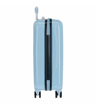 Joumma Bags Frozen Spark la tua magica valigia rigida da cabina azzurra -34x55x20cm-