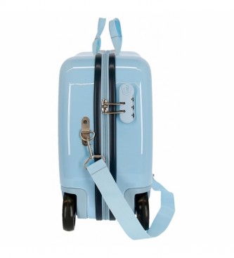 Joumma Bags Frozen Spark your own magic kinderkoffer met multidirectionele wielen hemelsblauw -38x50x20cm