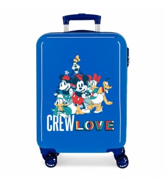Joumma Bags Valigia rigida cabina blu Mickey Crew Love -38x55x20cm-