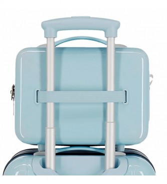 Joumma Bags ABS Mickey Crew Love Prilagodljiva toaletna torba svetlo modra -29x21x15cm