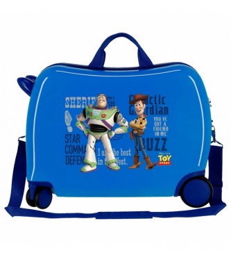 Joumma Bags Walizka dziecięca 2 wielokierunkowe kółka Toy Story You've got a Friend on me niebieska -38x50x20cm