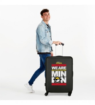 Joumma Bags Medium Suitcase We are a Minion Rigid black -48x68x20cm