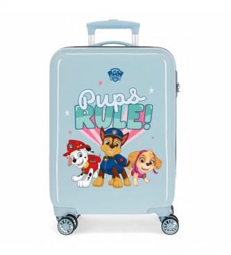 Joumma Bags Paw Patrol Pups Rule Cabin Suitcase rigide bleu clair -38x55x20cm