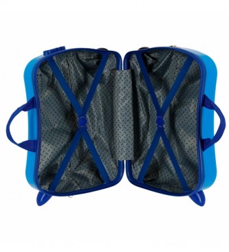 Joumma Bags Paw Patrol So Fun blue 2 wheeled multidirectional suitcase for kids -38x50x20cm