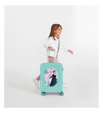 Joumma Bags Kabinengre Koffer Frozen Arandelle ist zu Hause starr trkis -38x55x20cm