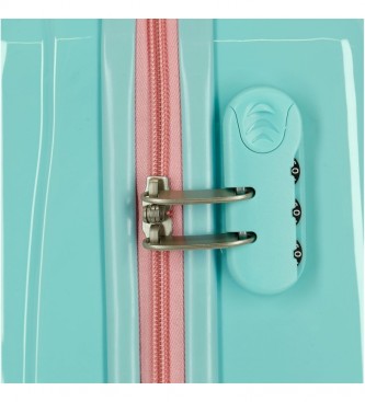 Joumma Bags Valise de taille cabine Frozen Arandelle is home rigid turquoise -38x55x20cm