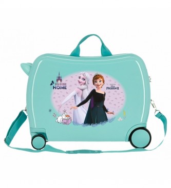 Joumma Bags Frozen Arandelle is Home Otroški kovček z 2 večsmernima kolesoma turkizna -38x50x20cm