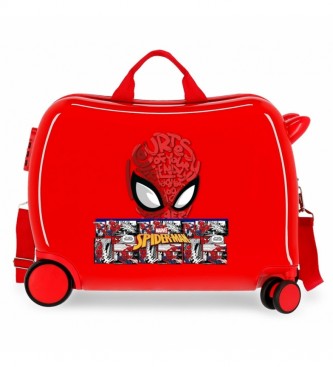 Joumma Bags Czerwona walizka dziecięca Spiderman Comic -38x50x20cm