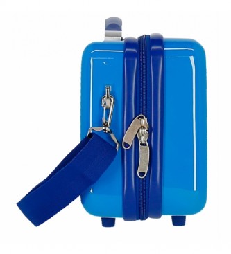 Joumma Bags Trousse de toilette ABS Minnie Dj Fabuleuse Adaptable bleu -29x21x15cm