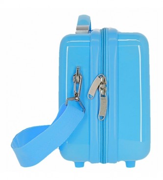 Joumma Bags Trousse de toilette ABS Donald Happy Face Adaptable bleu clair -29x21x15cm