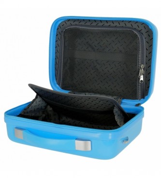Joumma Bags ABS Donald Happy Face Beauty case adattabile azzurro -29x21x15cm-