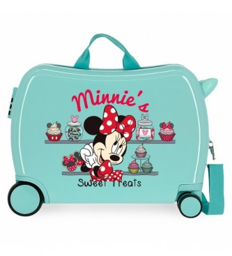 Joumma Bags Valigia per bambini Minnie's sweet treats Thats Easy 2 ruote multidirezionali -38x50x20cm- turchese