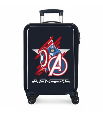 Joumma Bags Cabin Suitcase Avengers Shield Todos os Vingadores Marinha rgida -34x55x20cm