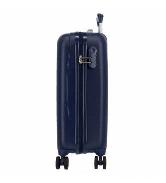 Movom Cabin Suitcase Movom Glitter Rainbow Rigid Navy -38x55x20cm
