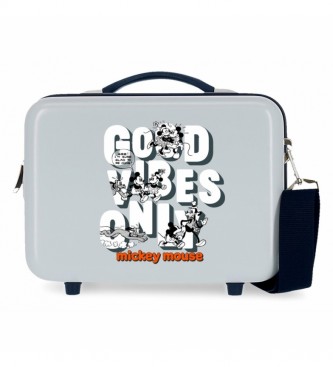 Joumma Bags Neceser ABS Mickey Good Vibes Only Adaptable azul -29x21x15cm-