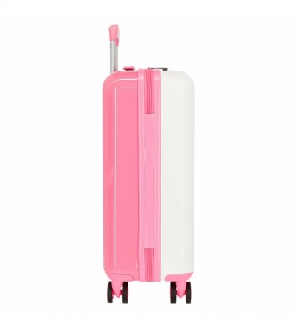 Joumma Bags Cabinekoffer Mooi roze stijf-40x55x20cm- veelkleurig