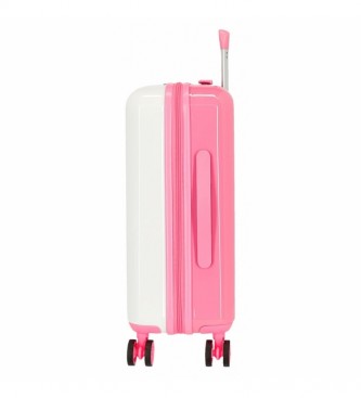 Joumma Bags Cabinekoffer Mooi roze stijf-40x55x20cm- veelkleurig