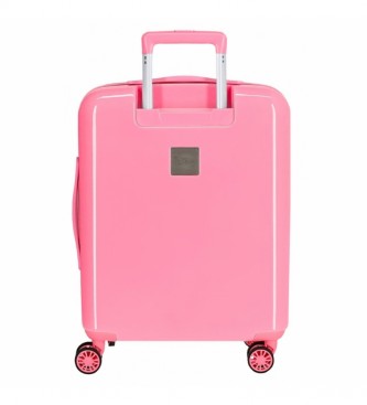 Joumma Bags Valigia cabina rigida rosa grazioso-40x55x20cm- multicolore