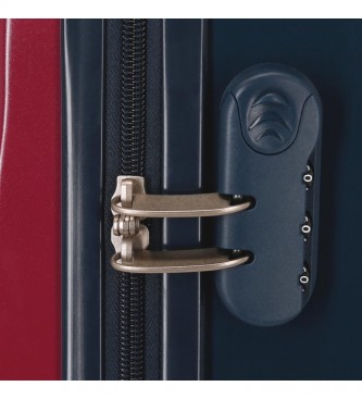 Joumma Bags Cabin Suitcase Mickey Original Authentique maroon -38x55x20cm