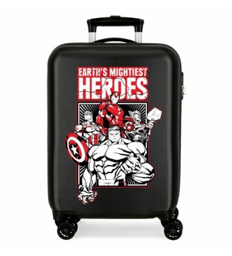 Joumma Bags Maleta de Cabina Avengers Earths Mightiest Heroes rgida -38x55x20 cm-  Negro