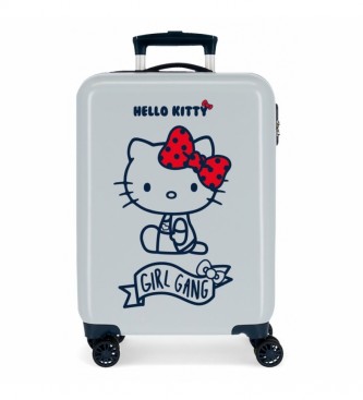Joumma Bags Maleta de Cabina Girl Gang Hello Kitty rgida  azul claro -38x55x20cm-