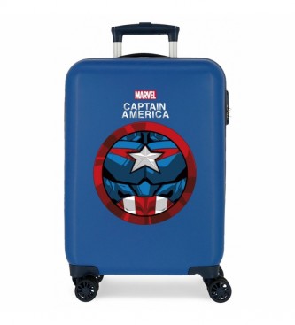 Joumma Bags Maleta de Cabina Captain America rgida -38x55x20 cm- azul