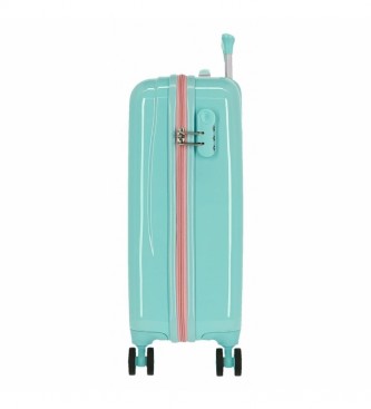 Joumma Bags Hello Kitty Pretty Glasses Cabin Suitcase turquoise blauw stijf - 38x55x20cm