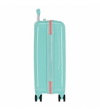Joumma Bags Jolie valise de cabine  lunettes Hello Kitty bleu turquoise rigide - 38x55x20cm