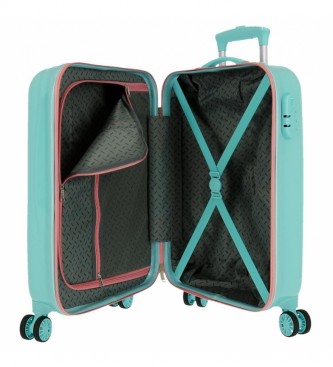 Joumma Bags Hello Kitty Pretty Glasses Cabin Suitcase azul turquesa rgida - 38x55x20cm