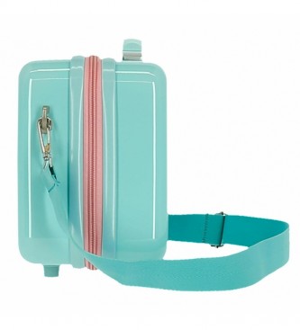 Joumma Bags ABS Hello Kitty Mooie Bril Aanpasbare Toilettas turquoise -29x21x15cm