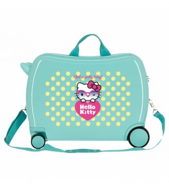 Joumma Bags Hello Kitty Pretty Glasses kuffert til brn turkis -38x50x20cm