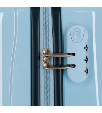 Joumma Bags Before the Bloom Aristogatos blue rigid cabin suitcase -34x55x20cm