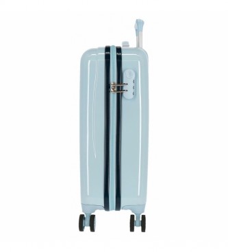 Joumma Bags Valise de cabine de la princesse Cendrillon, bleu rigide -38x55x20cm