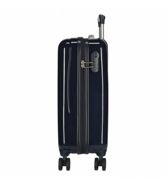 Joumma Bags Cabin Suitcase Mickey & Minnie Ship Always Be Kind rigid navy -38x55x20cm