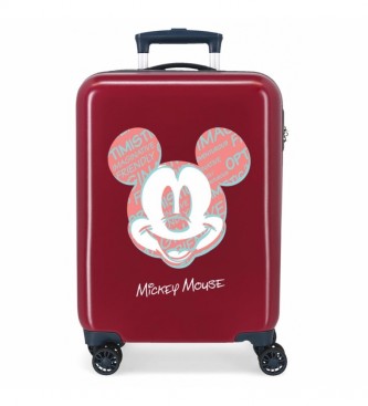Joumma Bags Mickey Always Be Kind valigia cabina rigida granato -38x55x20cm-